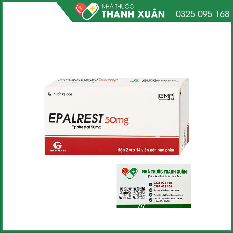 Epalrest 50mg phòng ngừa và điều trị các biến chứng thần kinh do tiểu đường